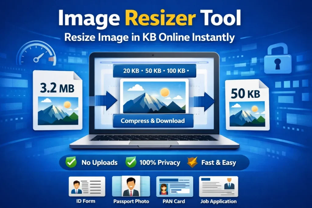 Image Resizer Tool – Resize Image in KB Online Instantly